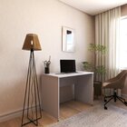 Escrivaninha Mesa Escritório 80cmx60cm 80cm Cinza Cristal Cin