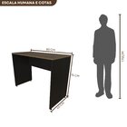 Escrivaninha Mesa Escritório 80cmx60cm 80cm Preto E Carvalho