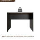 Escrivaninha Mesa Escritório 80cmx60cm 80cm Preto E Cinza Cri