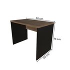 Escrivaninha Mesa Escritório 80cmx60cm Preto/carvalho Mel
