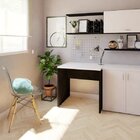 Escrivaninha Mesa Escritório 80cmx70cm 80cm Preto E Branca Pr