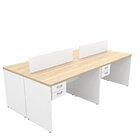 Escrivaninha Mesa Escritório 8 Gavetas 4 Lugares 240cm Carval