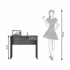 Escrivaninha Mesa Escritório 90cm 1 Gaveta Office Nt 2000 Bra