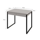 Escrivaninha Mesa Escritório 90cm 2 Gavetas Kuadra Branco Che