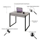 Escrivaninha Mesa Escritório 90cm 2 Gavetas Kuadra Branco Che