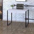 Escrivaninha Mesa Escritório 90cm 2 Gavetas Kuadra Branco Che