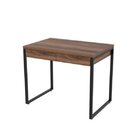 Escrivaninha Mesa Escritório 90cm 2 Gavetas Kuadra Nogal