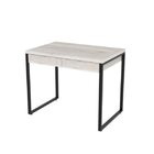 Escrivaninha Mesa Escritório 90cm 2 Gavetas Kuadra Snow