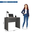 Escrivaninha Mesa Escritório 90cm Cubic Chumbo