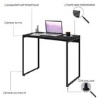 Escrivaninha Mesa Escritório 90cm Dynamica Preto Ônix