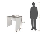 Escrivaninha Mesa Escritório 90cmx47cm 90cm Branca Branca