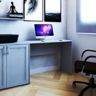 Escrivaninha Mesa Escritório 90cmx47cm 90cm Cinza Cristal Cin