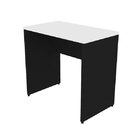 Escrivaninha Mesa Escritório 90cmx47cm 90cm Preto E Branca Pr