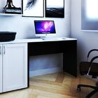 Escrivaninha Mesa Escritório 90cmx47cm 90cm Preto E Branca Pr