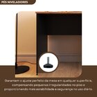 Escrivaninha Mesa Escritório 90cmx47cm 90cm Preto E Carvalho