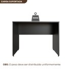 Escrivaninha Mesa Escritório 90cmx60cm 25mm Preto