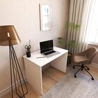 Escrivaninha Mesa Escritório 90cmx60cm 90cm Branca Branca