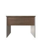 Escrivaninha Mesa Escritório 90cmx60cm 90cm Branco E Carvalho