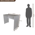 Escrivaninha Mesa Escritório 90cmx60cm 90cm Cinza Cristal Cin