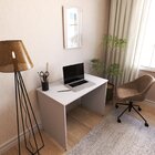 Escrivaninha Mesa Escritório 90cmx60cm 90cm Cinza Cristal Cin