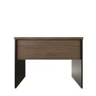 Escrivaninha Mesa Escritório 90cmx60cm 90cm Preto E Carvalho