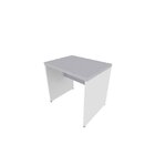 Escrivaninha Mesa Escritório 90cmx60cm Branco/cinza Cristal