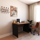 Escrivaninha Mesa Escritório 90cmx60cm Preto/carvalho Mel