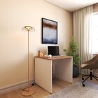 Escrivaninha Mesa Escritório 90cmx70cm 25mm Branca/carvalho M