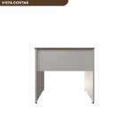 Escrivaninha Mesa Escritório 90cmx70cm 25mm Branca/carvalho M