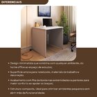 Escrivaninha Mesa Escritório 90cmx70cm 90cm Cinza Cristal Cin