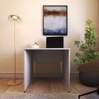 Escrivaninha Mesa Escritório 90cmx70cm 90cm Cinza Cristal Cin