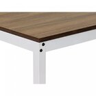 Escrivaninha Mesa Escritório 90x60 Branco / Nogal