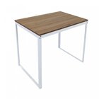 Escrivaninha Mesa Escritório 90x60 Branco / Nogal