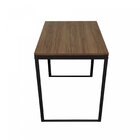 Escrivaninha Mesa Escritório 90x60 Preto Fosco / Nogal