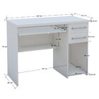 Escrivaninha Mesa Escritório 9665 Oscarini 2 Gavetas 103cm Br