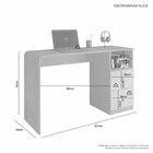 Escrivaninha Mesa Escritório Alice Candian 127x76x45cm 2 Gave