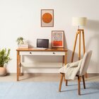 Escrivaninha Mesa Escritório Ananda 2 Gavetas 120cm Mdf Cabec