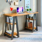 Escrivaninha Mesa Escritório Cavalete 136,5cm Vigor Cinamomo/