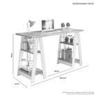 Escrivaninha Mesa Escritório Cavalete 136,5cm Vigor Cinamomo/
