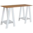 Escrivaninha Mesa Escritorio Cavalete 2 Prateleiras B61 Novam