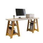 Escrivaninha Mesa Escritório Cavalete 4 Prateleiras 135cm Haw