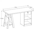Escrivaninha Mesa Escritório Cavalete Com Chave Bali 1 Gaveta