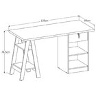 Escrivaninha Mesa Escritório Cavalete Com Chave Bali 2 Pratel