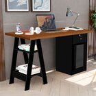 Escrivaninha Mesa Escritório Cavalete Com Chave Bali 2 Pratel