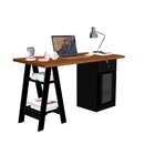 Escrivaninha Mesa Escritório Cavalete Com Chave Bali 2 Pratel