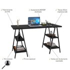 Escrivaninha Mesa Escritório Cavalete Estilo Kuadra 4 Pratele