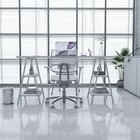 Escrivaninha Mesa Escritório Cavalete Estilo Kuadra 4 Pratele