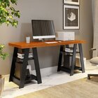 Escrivaninha Mesa Escritório Cavalete Hawaii 4 Prateleiras 13