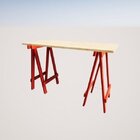 Escrivaninha Mesa Escritório Cavalete Madeira Macica Ms Color