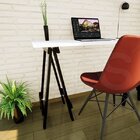 Escrivaninha Mesa Escritório Cavalete Pes Em Pratica 120cm Pr